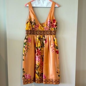 Gorgeous silk floral dress. So comfortable and flattering!